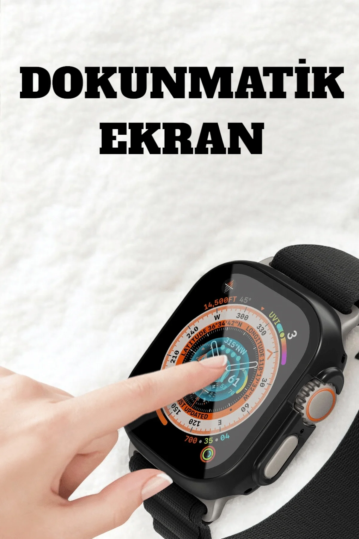Uyku ve Nabız Takipli, Wireless Şarjlı Akıllı Saat Android ve iOS Uyumlu Uyku ve Nabız Takipli, Wireless Şarjlı Akıllı Saat Android ve iOS Uyumlu