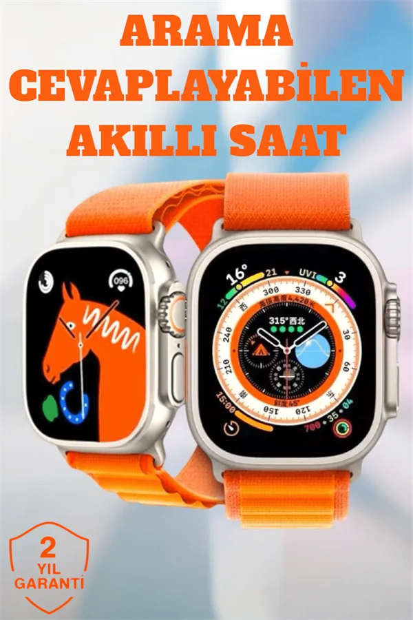 Uyku ve Nabız Takipli, Wireless Şarjlı Akıllı Saat Android ve iOS Uyumlu