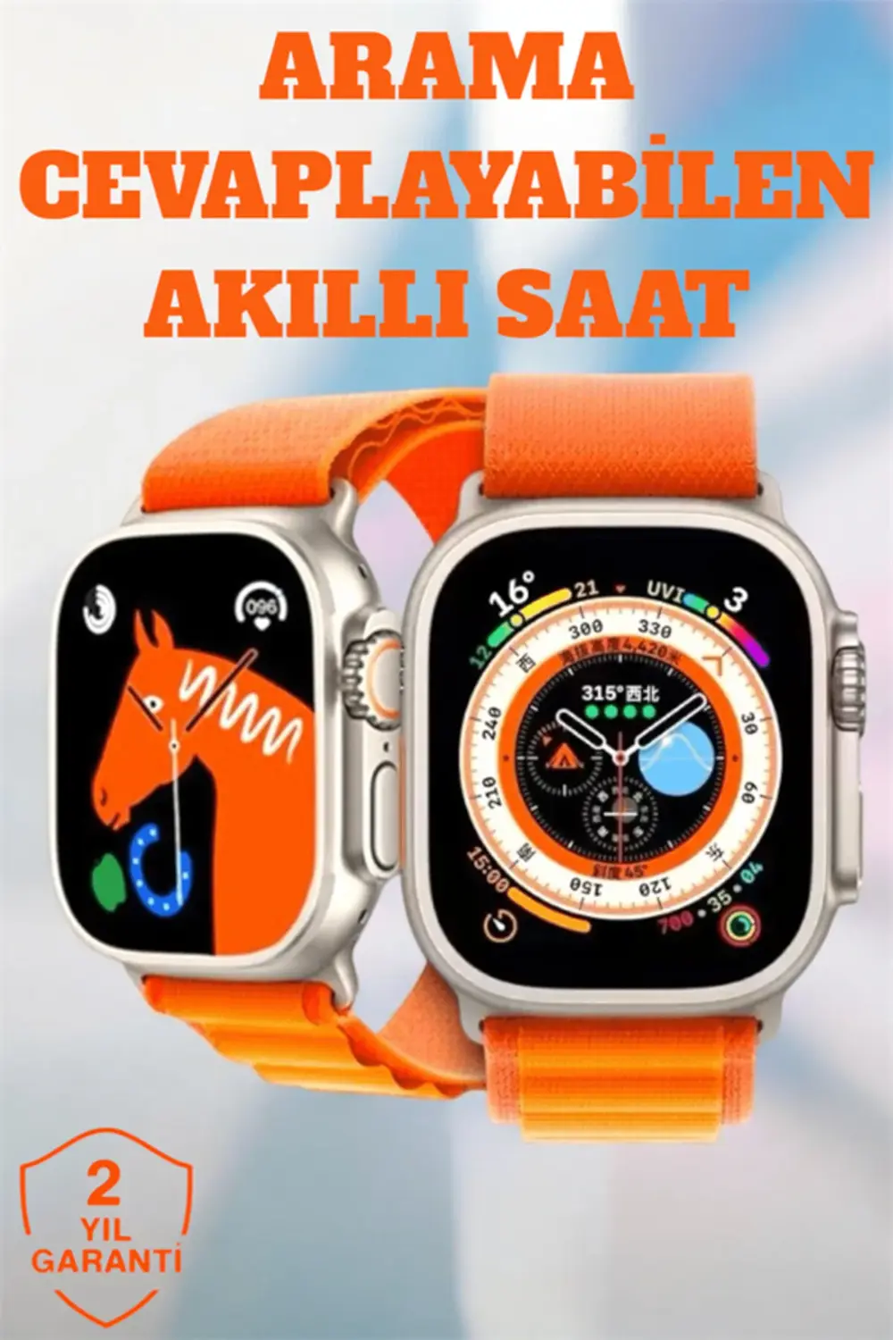 Uyku ve Nabız Takipli, Wireless Şarjlı Akıllı Saat Android ve iOS