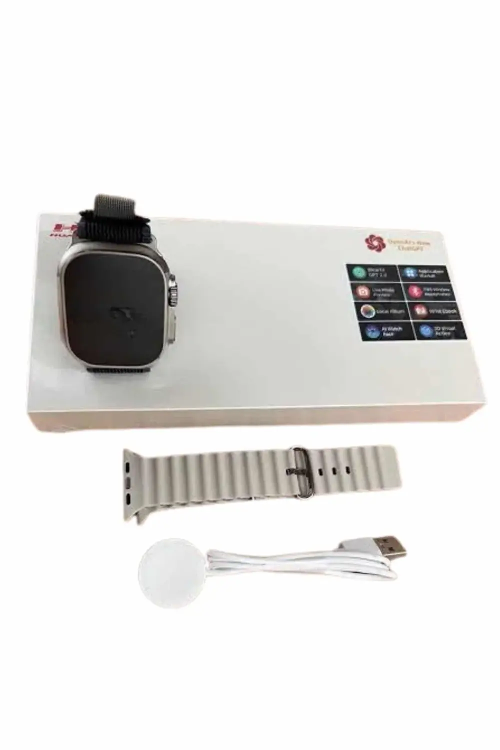 Uyku ve Sağlık Takibi Yapabilen GPS Uyumlu Plastik Kordonlu Akıll