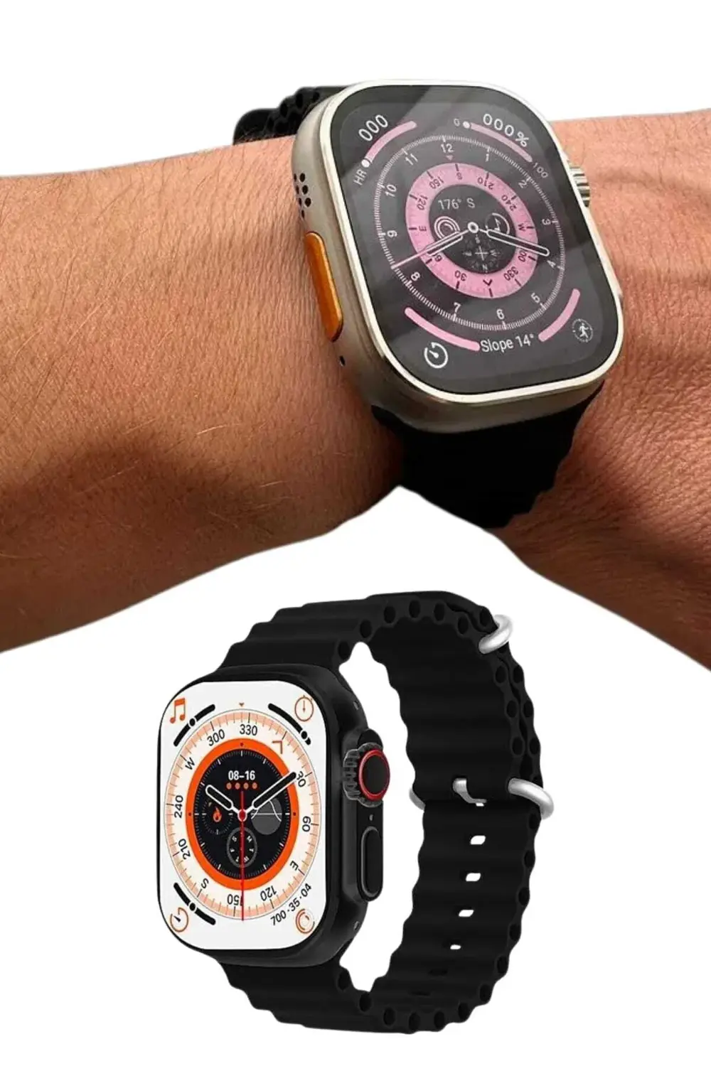 Uyku ve Sağlık Takibi Yapabilen GPS Uyumlu Plastik Kordonlu Akıll