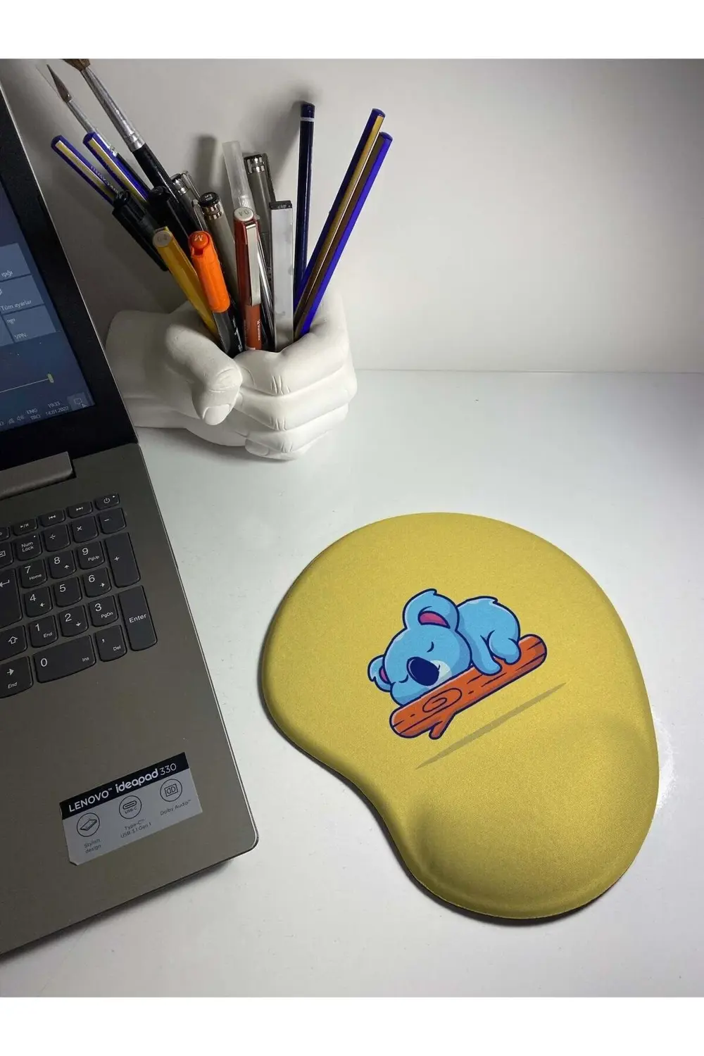 Uykucu Koala Bilek Destekli Mouse Pad