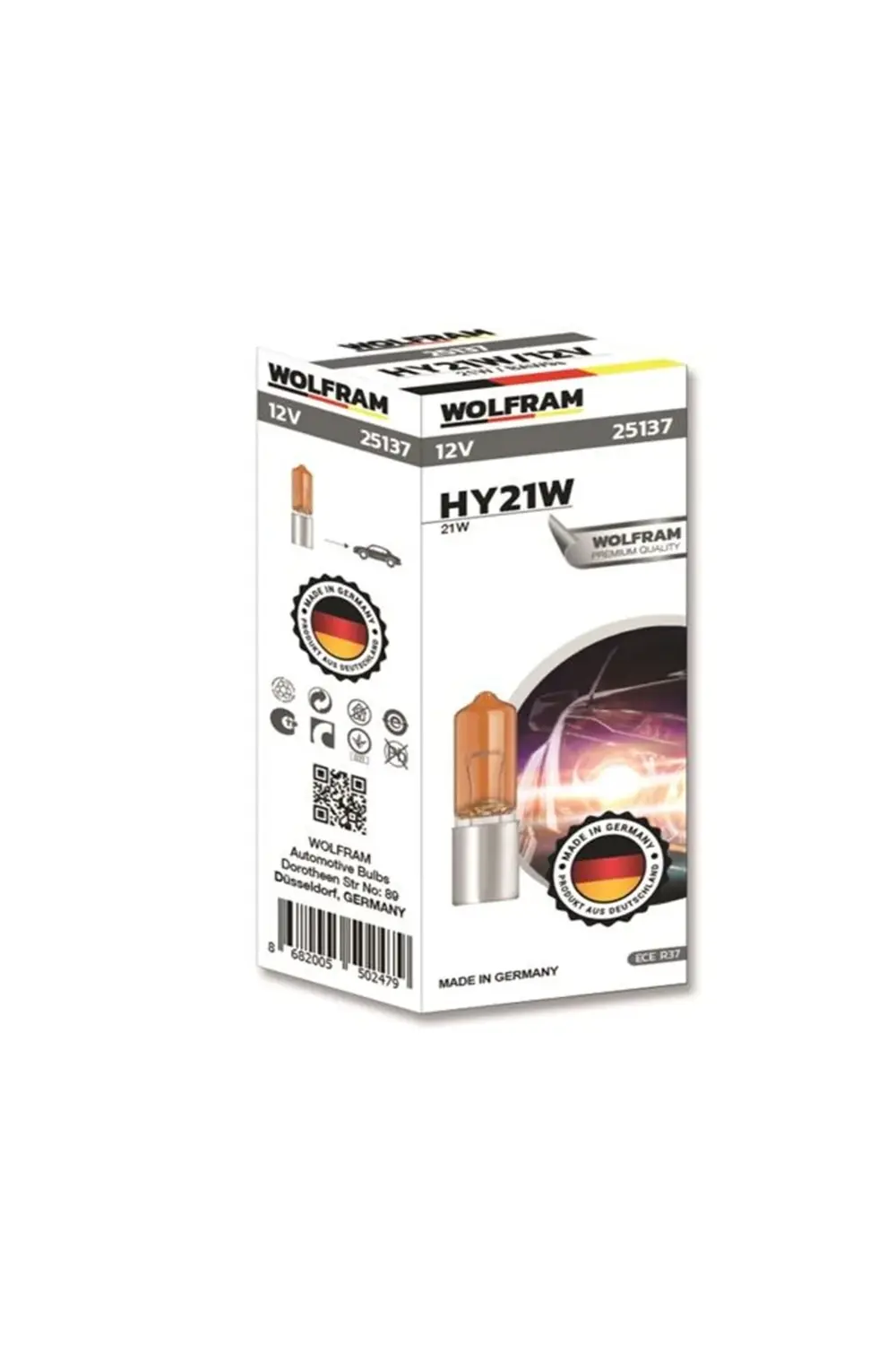Uyumlu 25137 12v Ampül H21 21 Walt Sarı Civali Mercekli 2 Adet