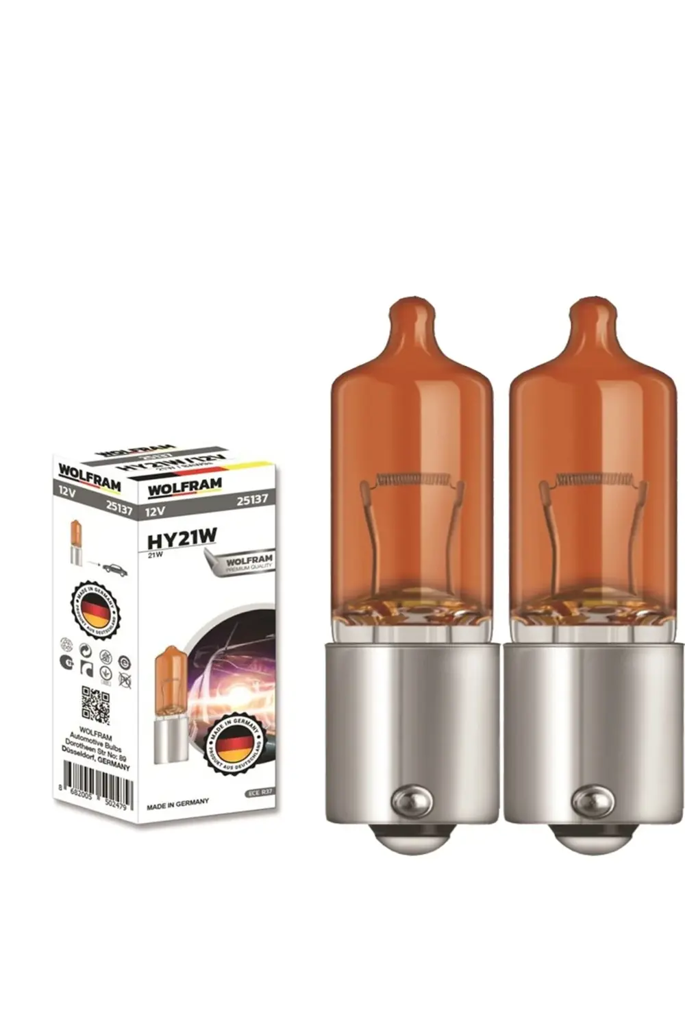 Uyumlu 25137 12v Ampül H21 21 Walt Sarı Civali Mercekli 2 Adet