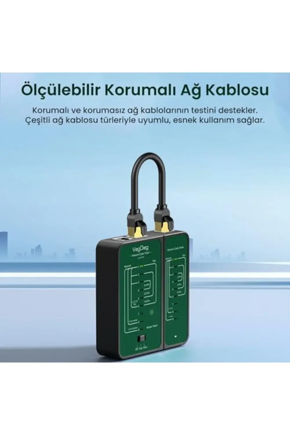 Uyumlu Cat6 Cat7 Cat8 Poe Destekli Network Ethernet Test Cihazı 1