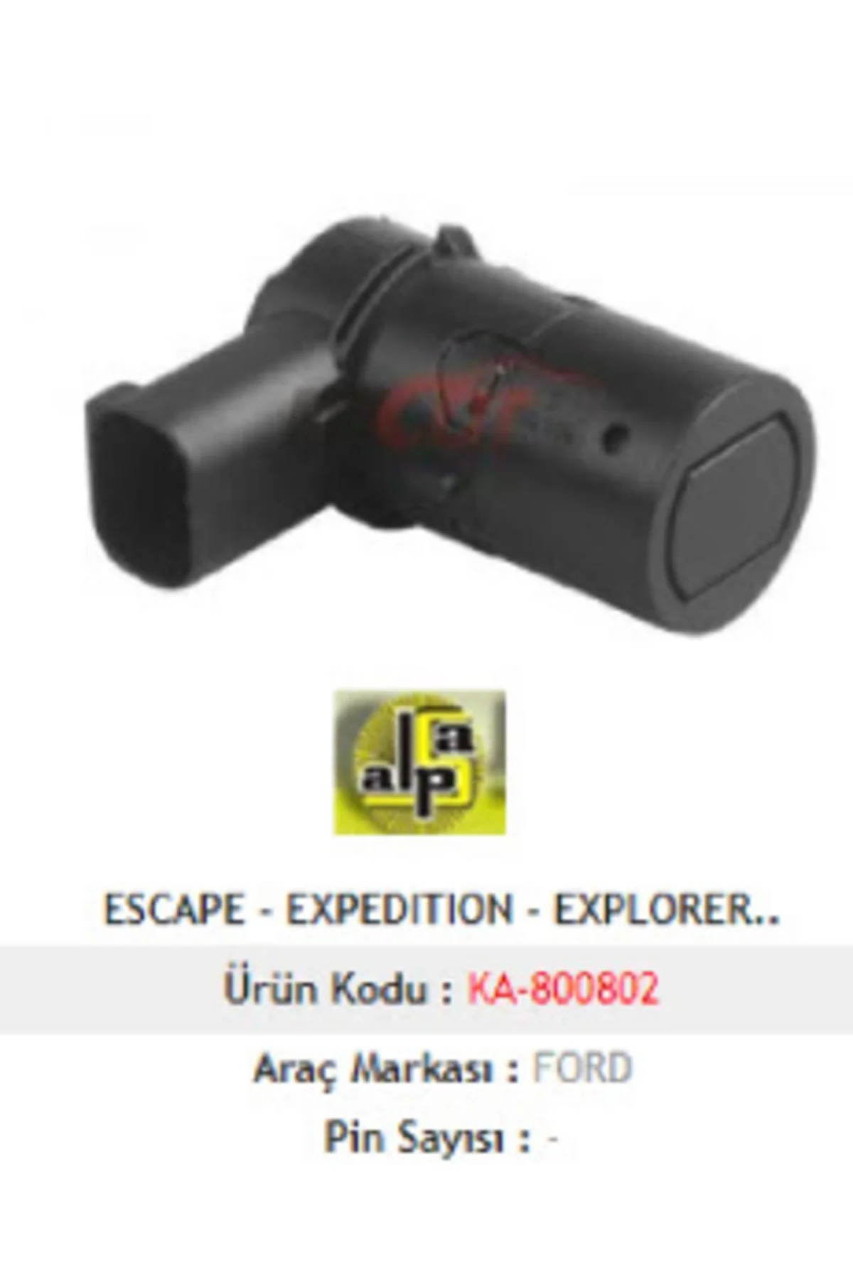 Uyumlu Park Sensörü Gözü Pdc Ford Explorer 2002-2010