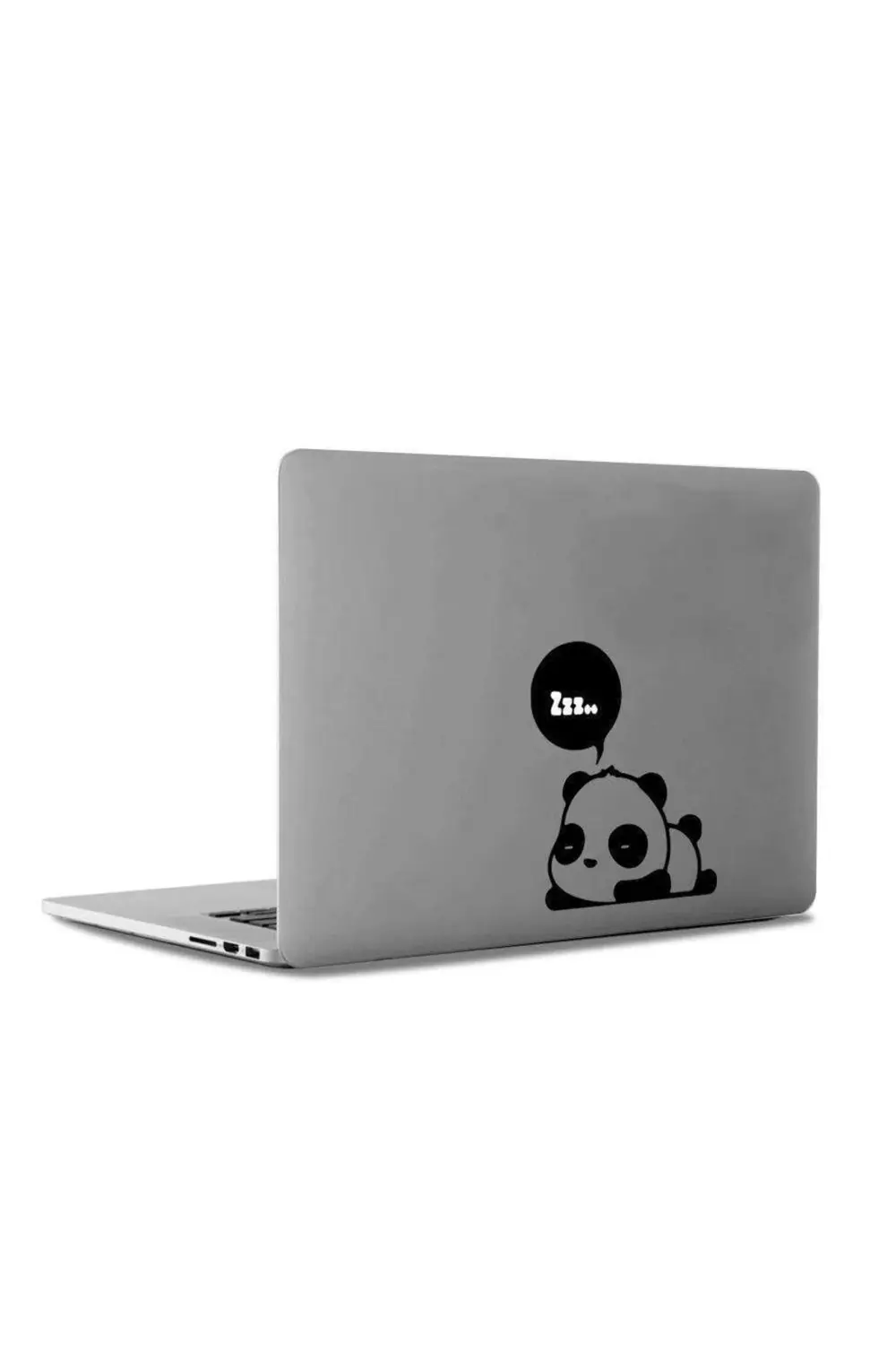 Uyuyan Tembel Ve Şirin Pandacık Mac Book Laptop Sticker, Etiket, 