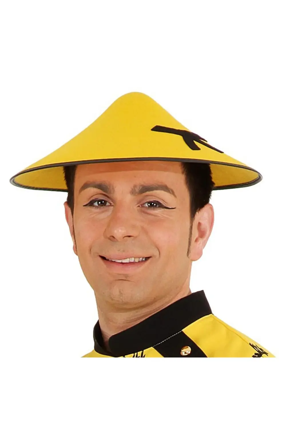 Uzak Doğu Asyalı Şapkası Sarı Renk