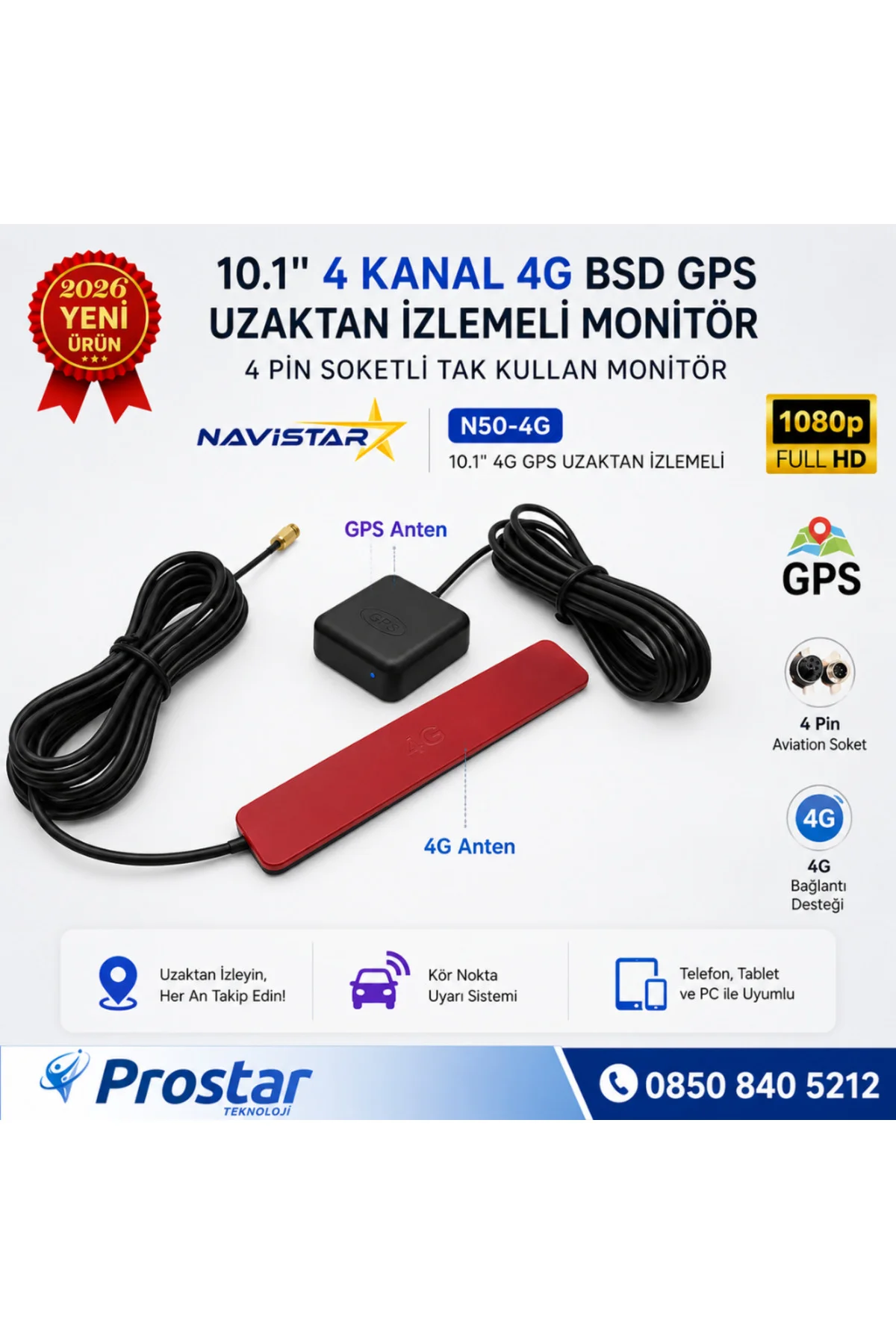 Uzaktan izlemeli 10.1 inç Dokunmatik 4 Kanal 4G GPS BSD Kör Nokta Uyarı Sistemli Monitör Uzaktan izlemeli 10.1 inç Dokunmatik 4 Kanal 4G GPS BSD Kör Nokta Uyarı Sistemli Monitör