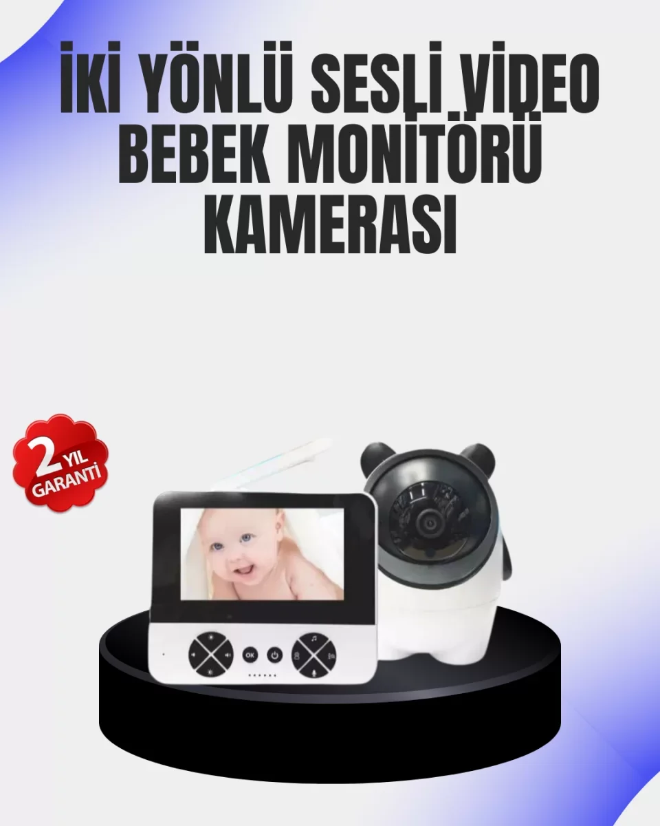 Uzaktan Kontrollü Bebek Kamerası Ninni ve Zoom Özellikli - Lisiny