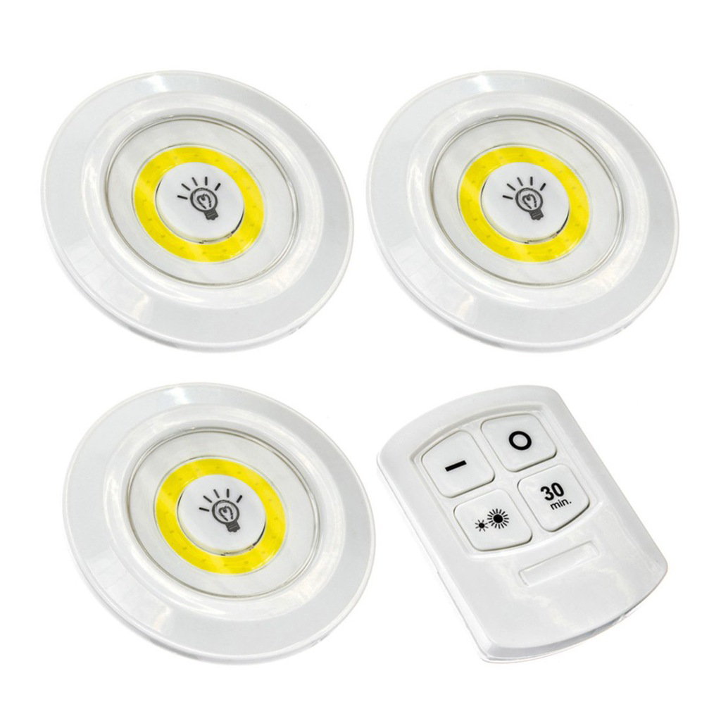 Uzaktan Kumandalı Yapışkanlı Led Spot Lamba (4490)