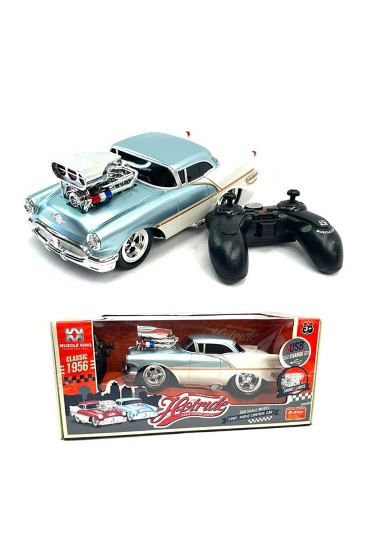 Oyuncak Store Uzaktan Kumandalı 2.4G Radyo Kontrollü Kumandalı Klasik Arabası L