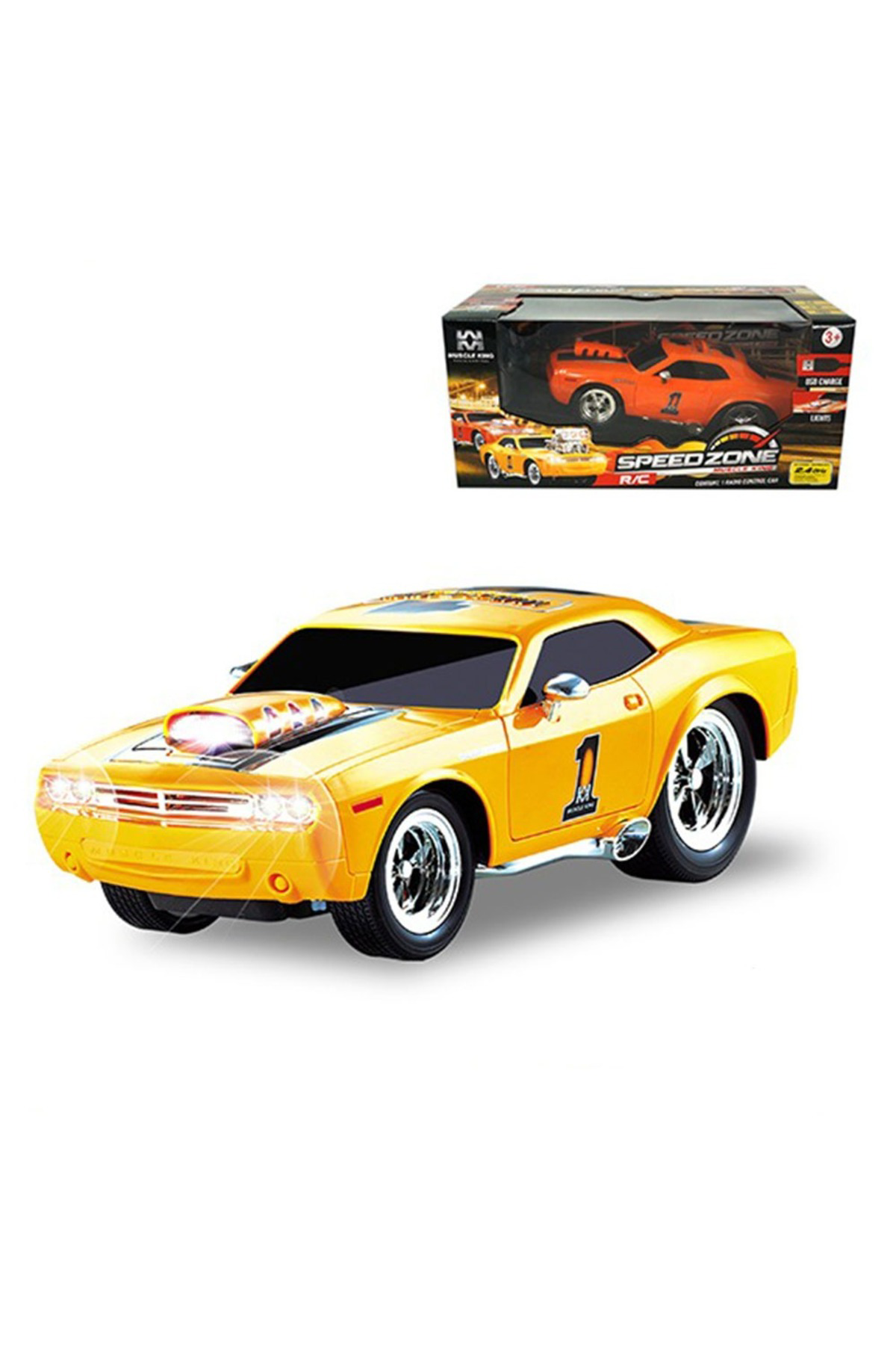 Oyuncak Store Uzaktan Kumandalı 2.4G Radyo Kontrollü Kumandalı Spor Araba Led İ