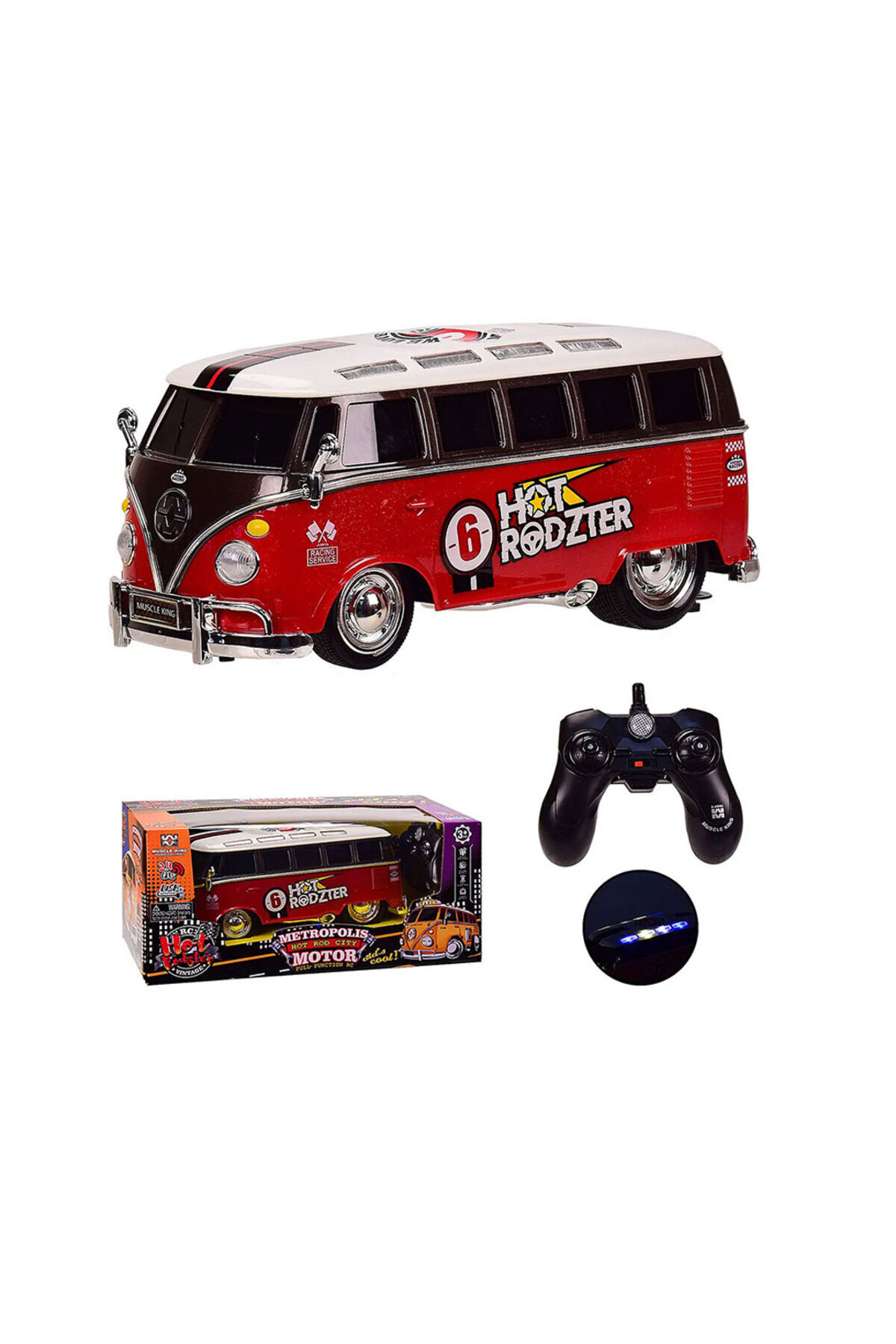 Oyuncak Store Uzaktan Kumandalı 2.4G 4 Kanallı Radyo Kontrollü Kumandalı Otobüs