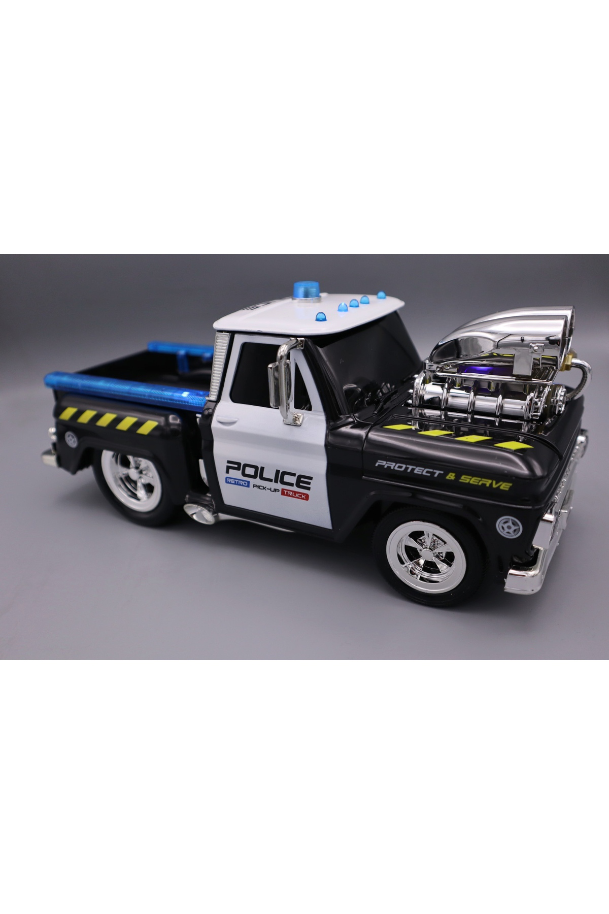 Oyuncak Store Uzaktan Kumandalı 2.4G Radyo Kontrollü Kumandalı Polis Pikap Kamy