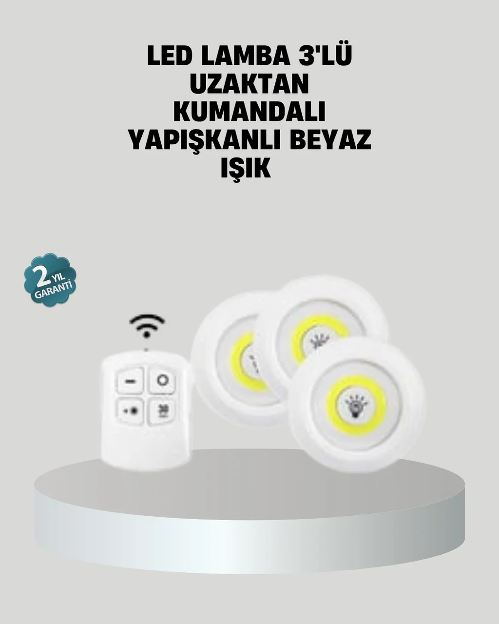 Uzaktan Kumandalı 3 Lü Ayarlanabilir Spot Led Işık Seti - Lisinya Diğer