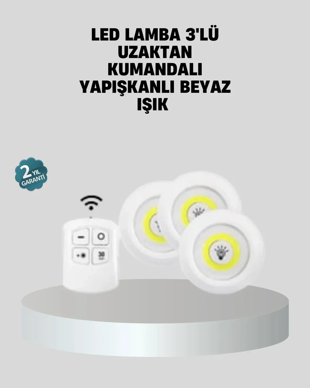 Uzaktan Kumandalı 3 Lü Ayarlanabilir Spot Led Işık Seti Diğer