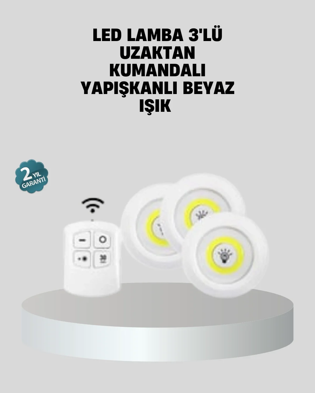 Uzaktan Kumandalı 3’lü Ayarlanabilir Spot LED Işık Seti Fiyatı, Yorumları ve Özellikleri
