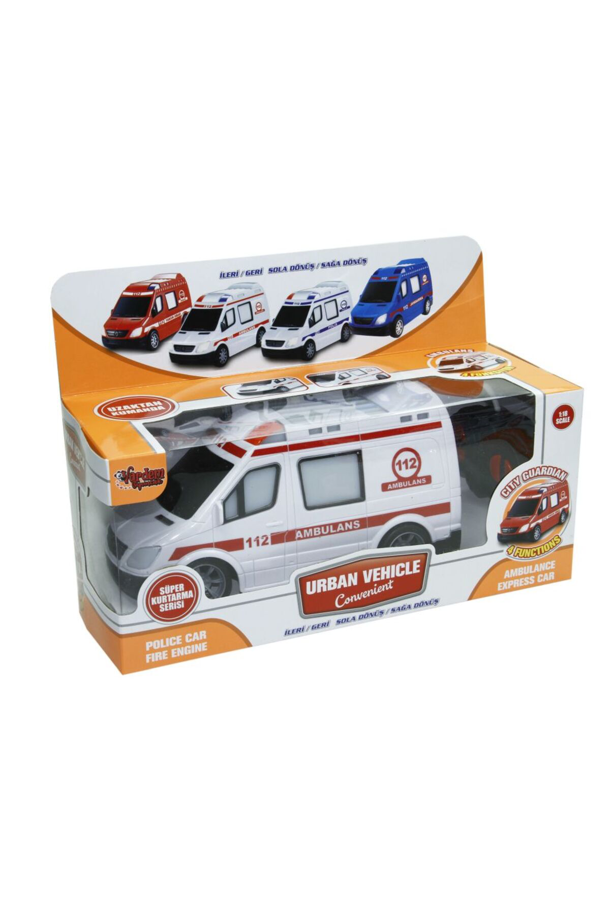 Oyuncak Store Uzaktan Kumandalı Ambulans Full Fonksiyon İlk Yardim Araçlari