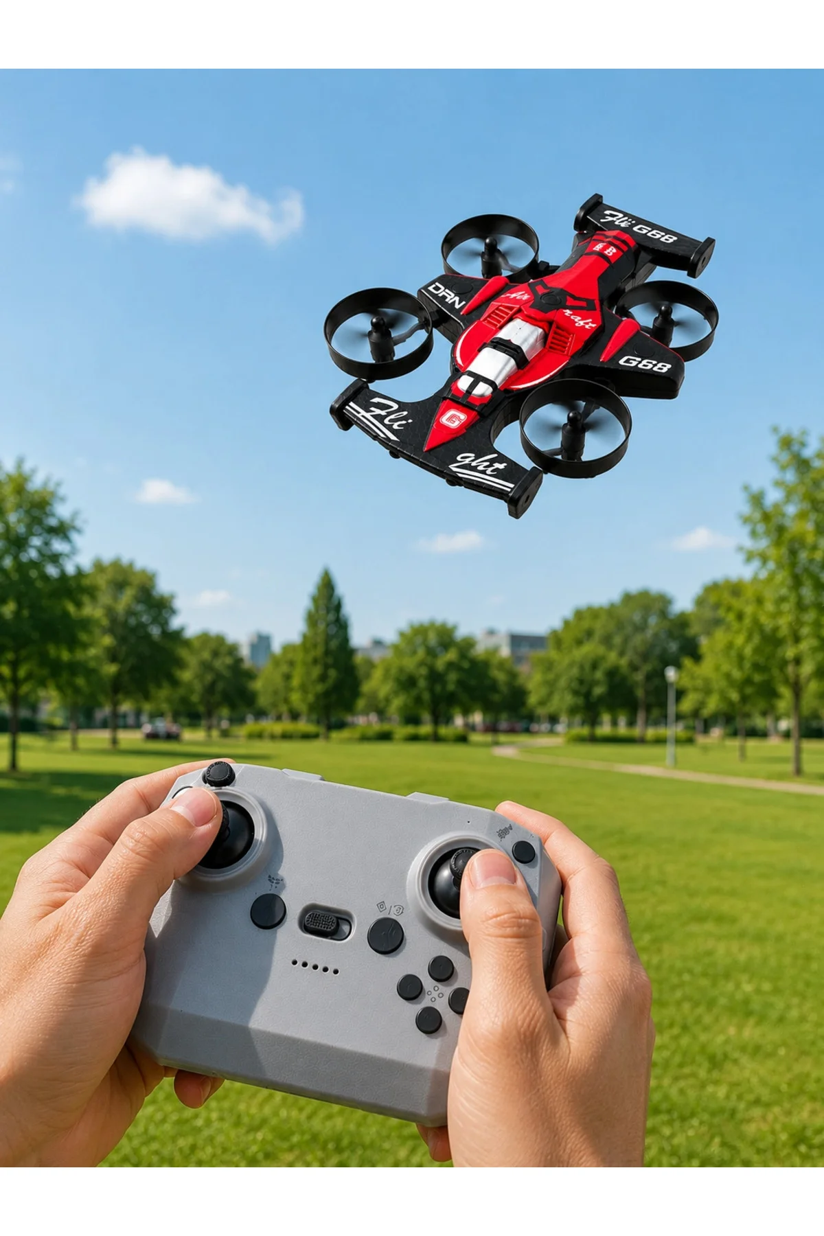 Uzaktan Kumandalı Araba Drone 3 Hız Kademeli 360° Dönüş ve Headless Mode Özellikli - Görsel 3