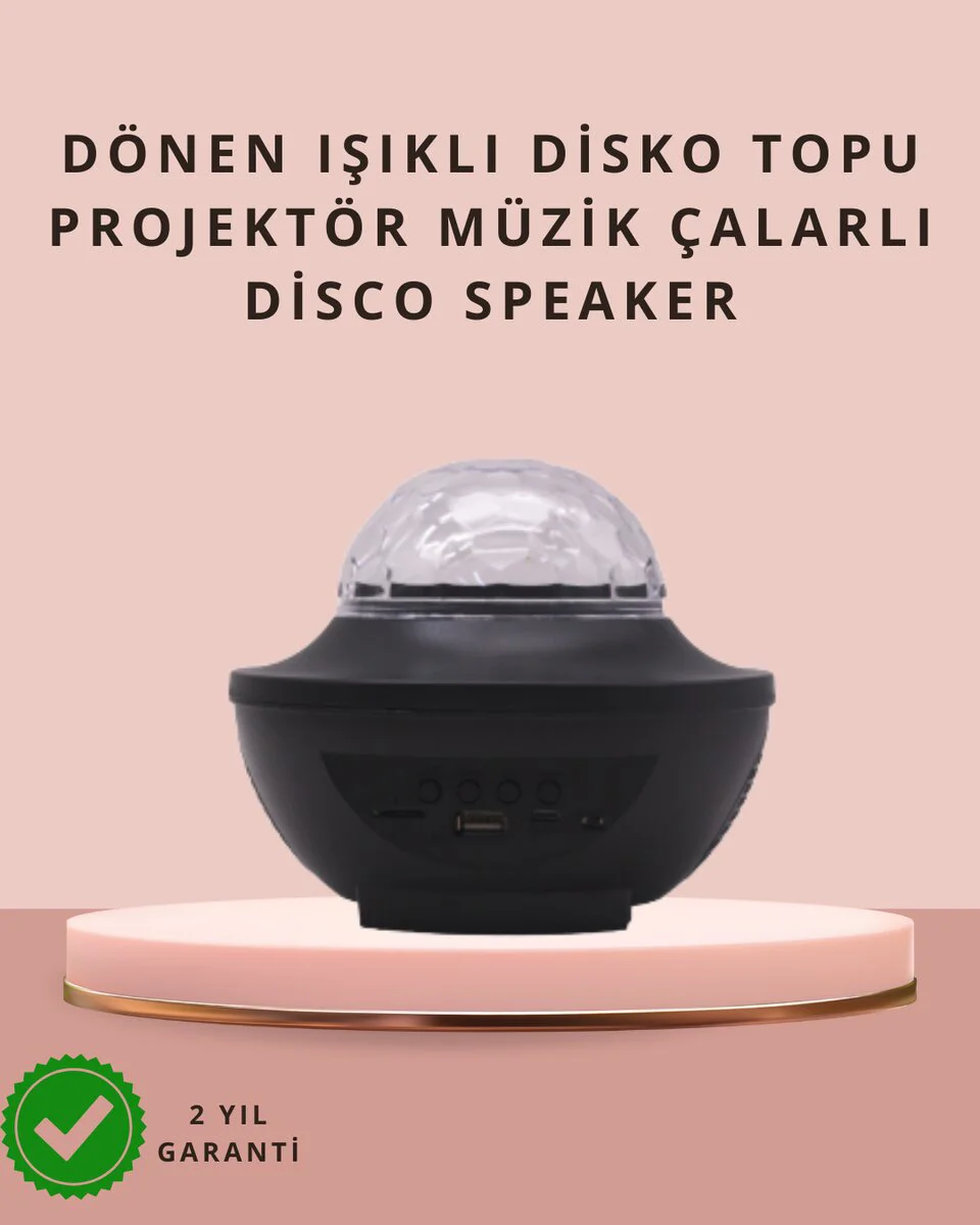 Uzaktan Kumandalı Ayarlanabilir Galaxy Gece Lambası - Sesle Aktive, Bluetooth Hoparlör, 10 Işık Modu