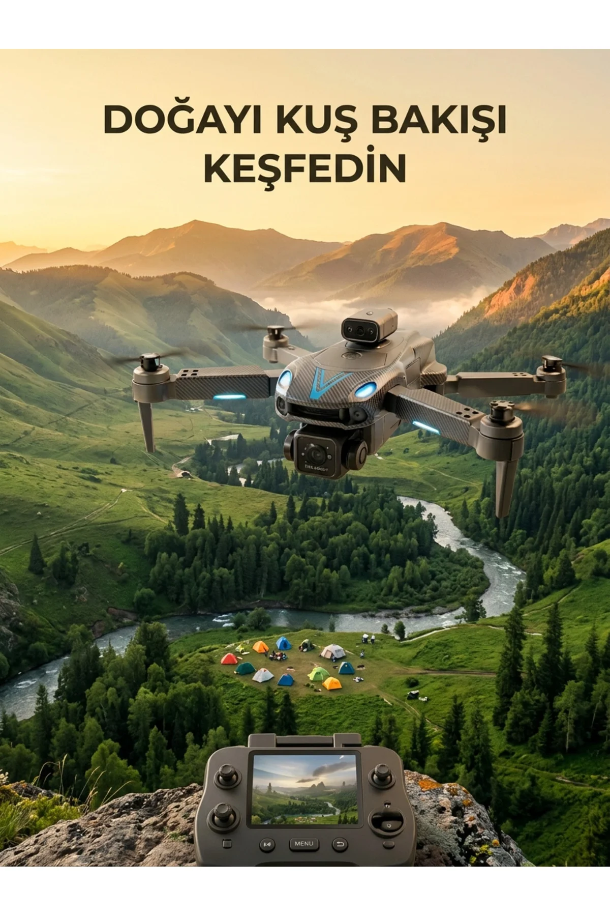 Uzaktan Kumandalı Çift Kameralı Hobi ve Fotoğraf Drone'u Uzaktan Kumandalı Çift Kameralı Hobi ve Fotoğraf Drone'u