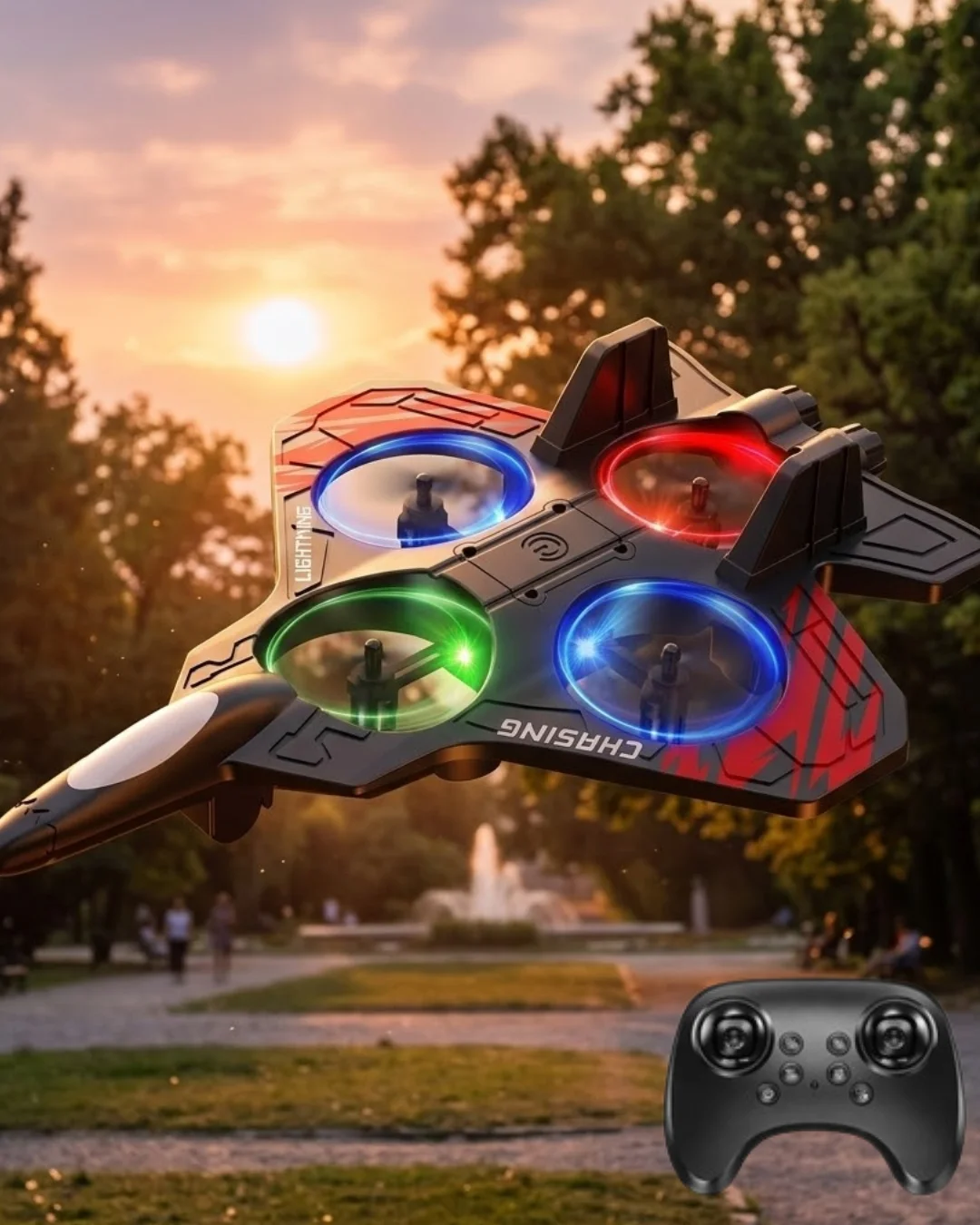 Uzaktan Kumandalı Drone Uçak LED Işıklı 360 Derece Akrobatik Hareket Özellikli Uzaktan Kumandalı Drone Uçak LED Işıklı 360 Derece Akrobatik Hareket Özellikli