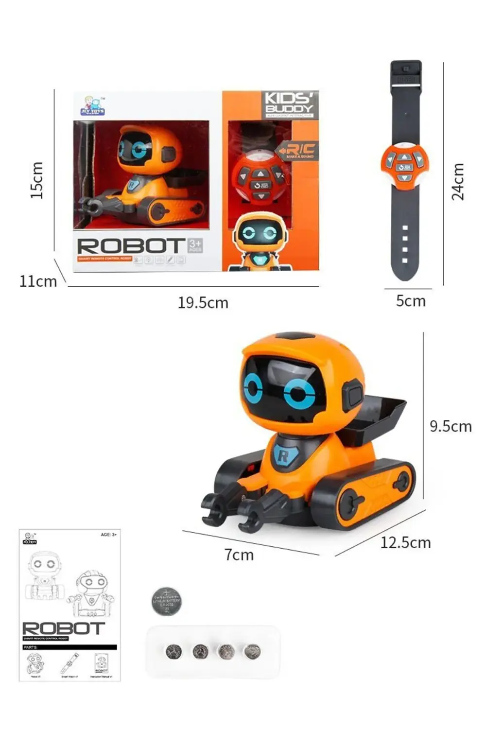 Uzaktan Kumandalı Işıklı Mini Robot