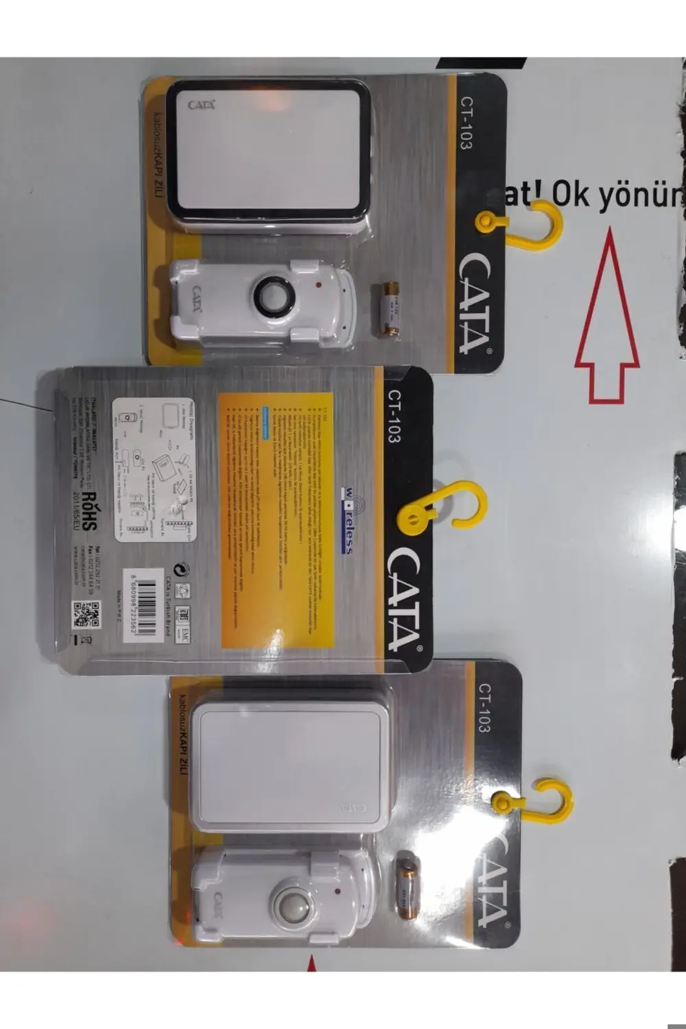 Cata Uzaktan Kumandalı Kapı Zil Kablosuz (Ct 103-32 Melodi)