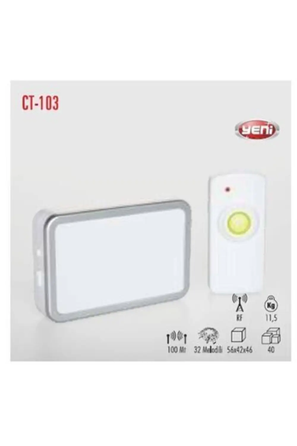 Cata Uzaktan Kumandalı Kapı Zil Kablosuz (Ct 103-32 Melodi)