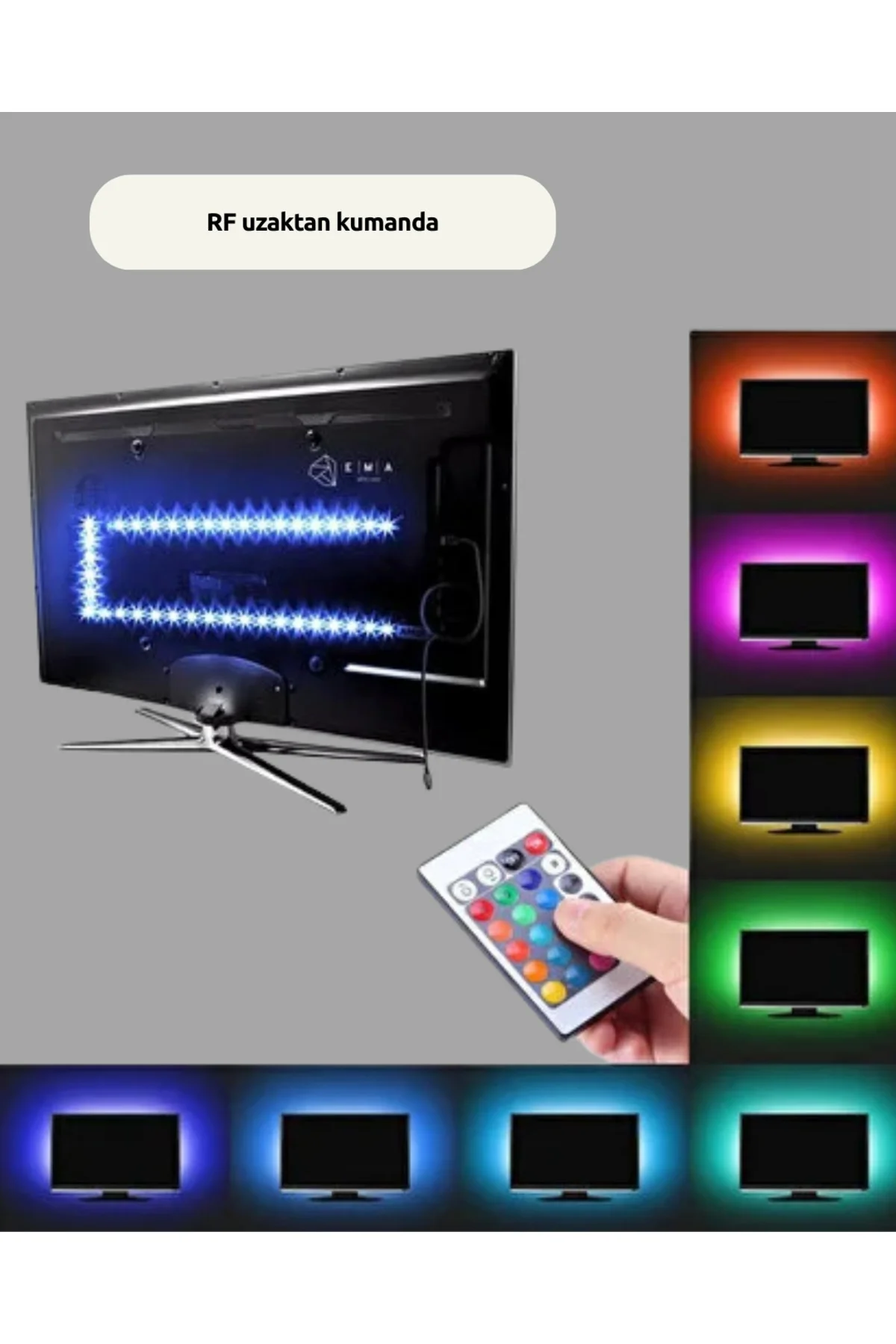 Uzaktan Kumandalı LED TV Arka Işık Şeridi