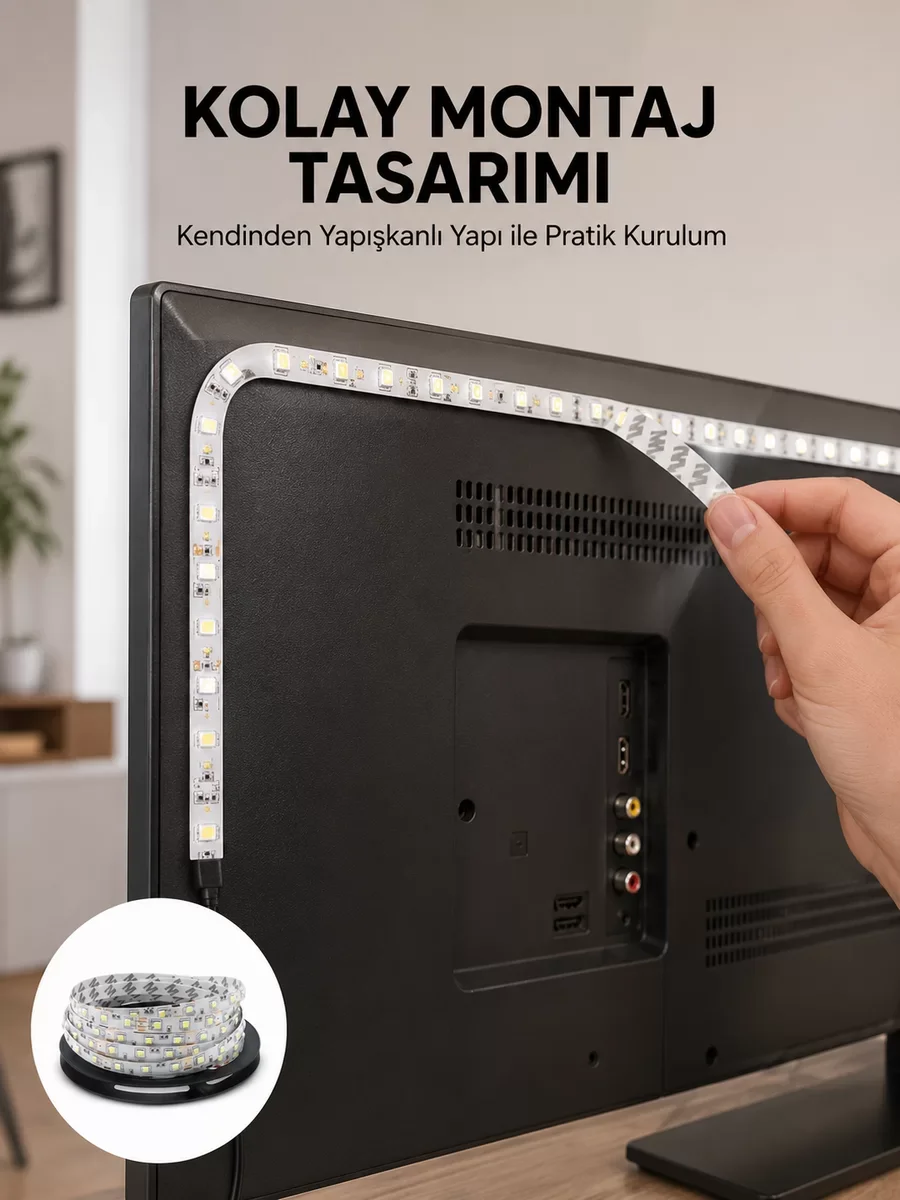 Uzaktan Kumandalı LED TV Arka Işık Şeridi Yeni Nesil