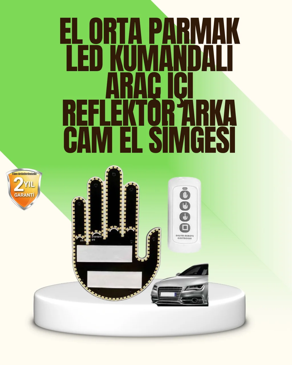 Uzaktan Kumandalı Led El Park Uyarı Cihazı Suya Dayanıklı Enerji Tasarruflu Diğer