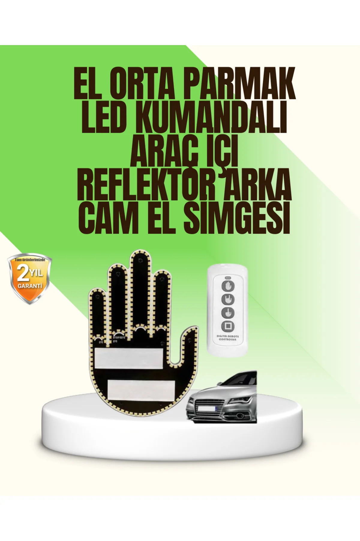 Uzaktan Kumandalı LED El Park Uyarı Cihazı Suya Dayanıklı Enerji Tasarruflu