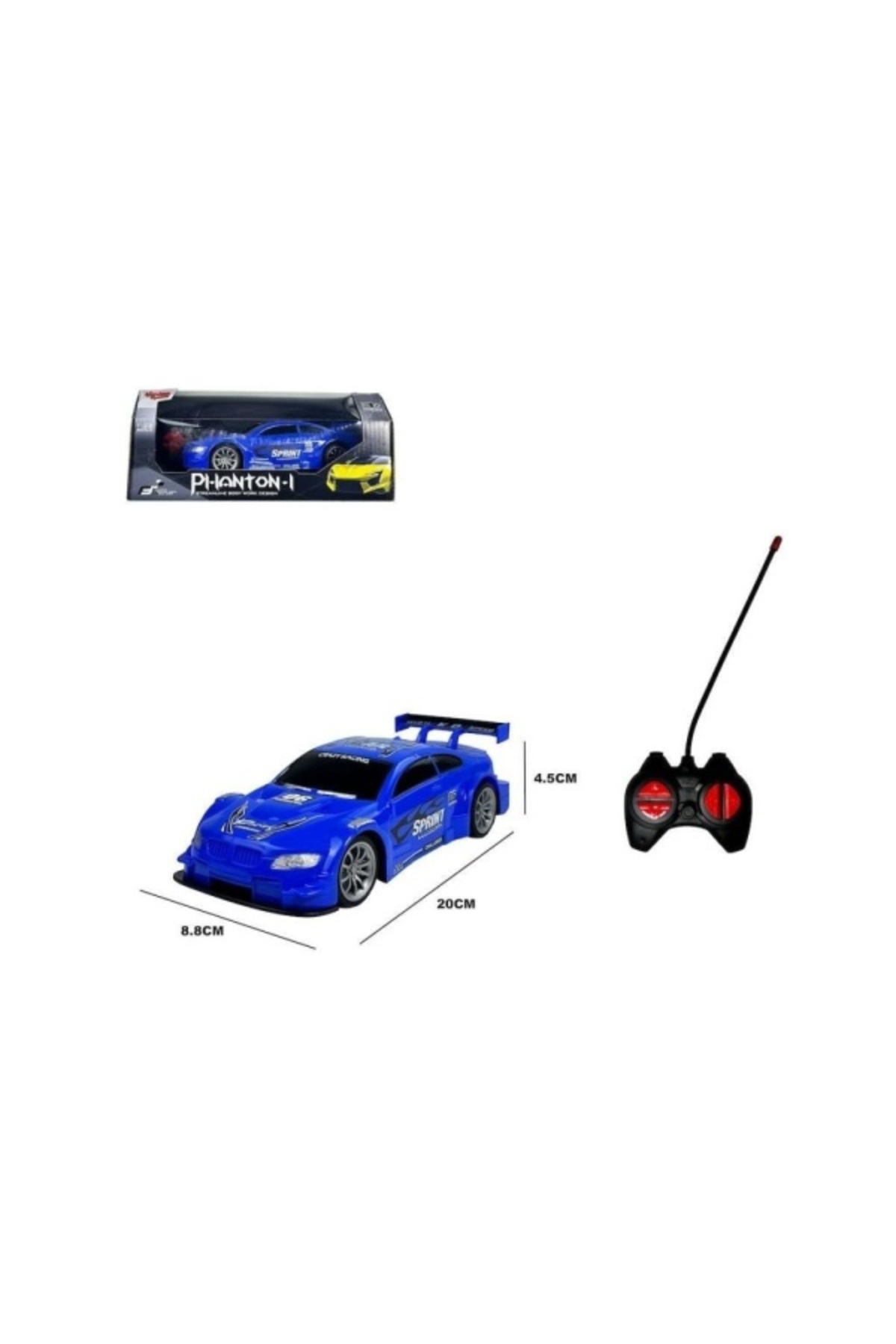 Oyuncak Store Uzaktan Kumandalı Phanton Araba Full Fonksiyon Kumandalı Spor Ara
