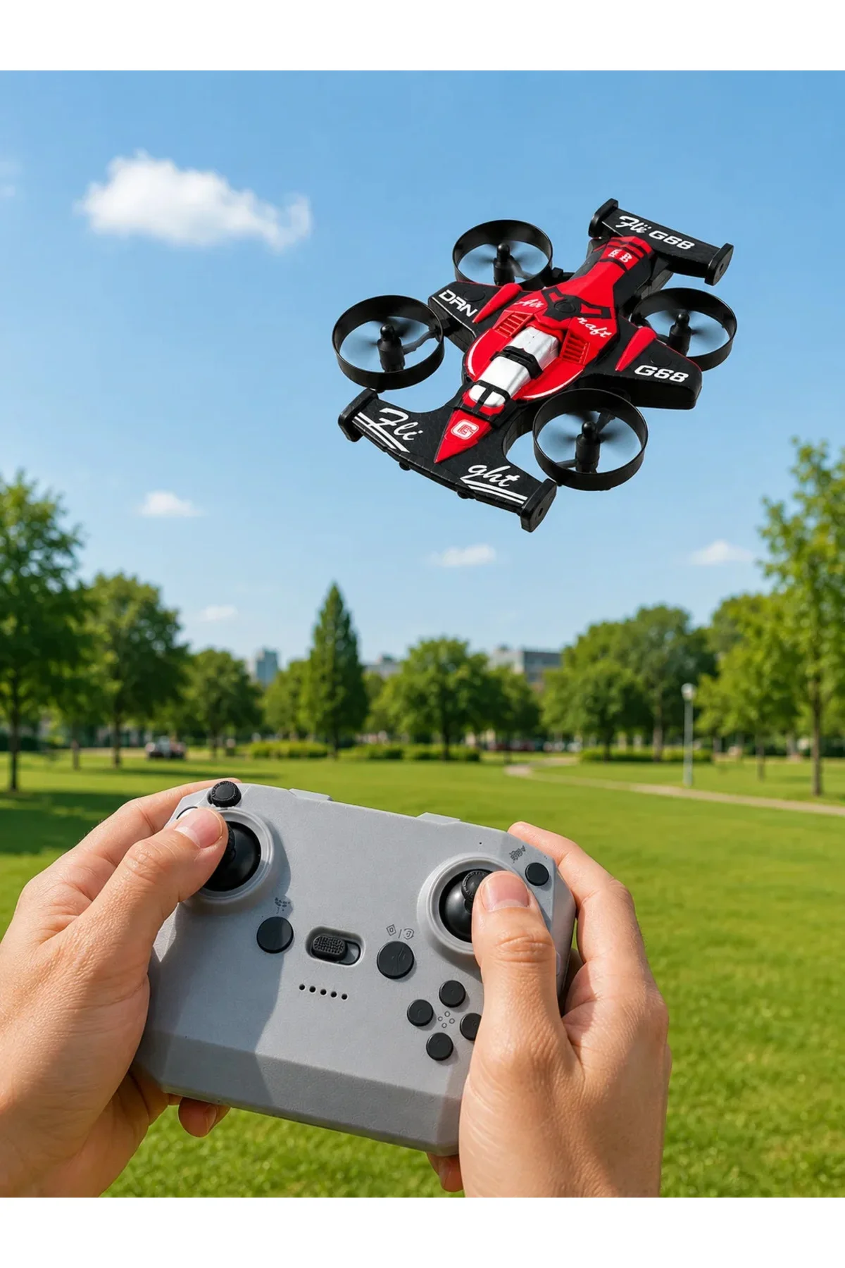 Uzaktan Kumandalı RC Drone 360° Akrobatik Dönüş 3 Kademeli Hız Headless Mode