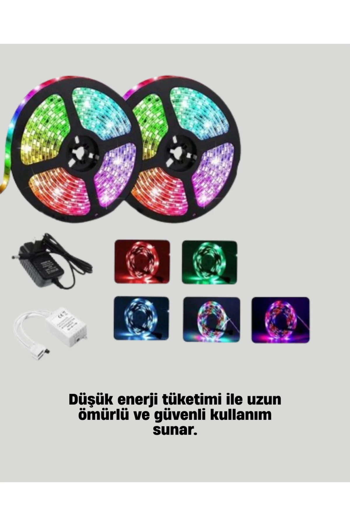 Uzaktan Kumandalı RGB Smart Şerit LED Işık Esnek ve Taşınabilir D