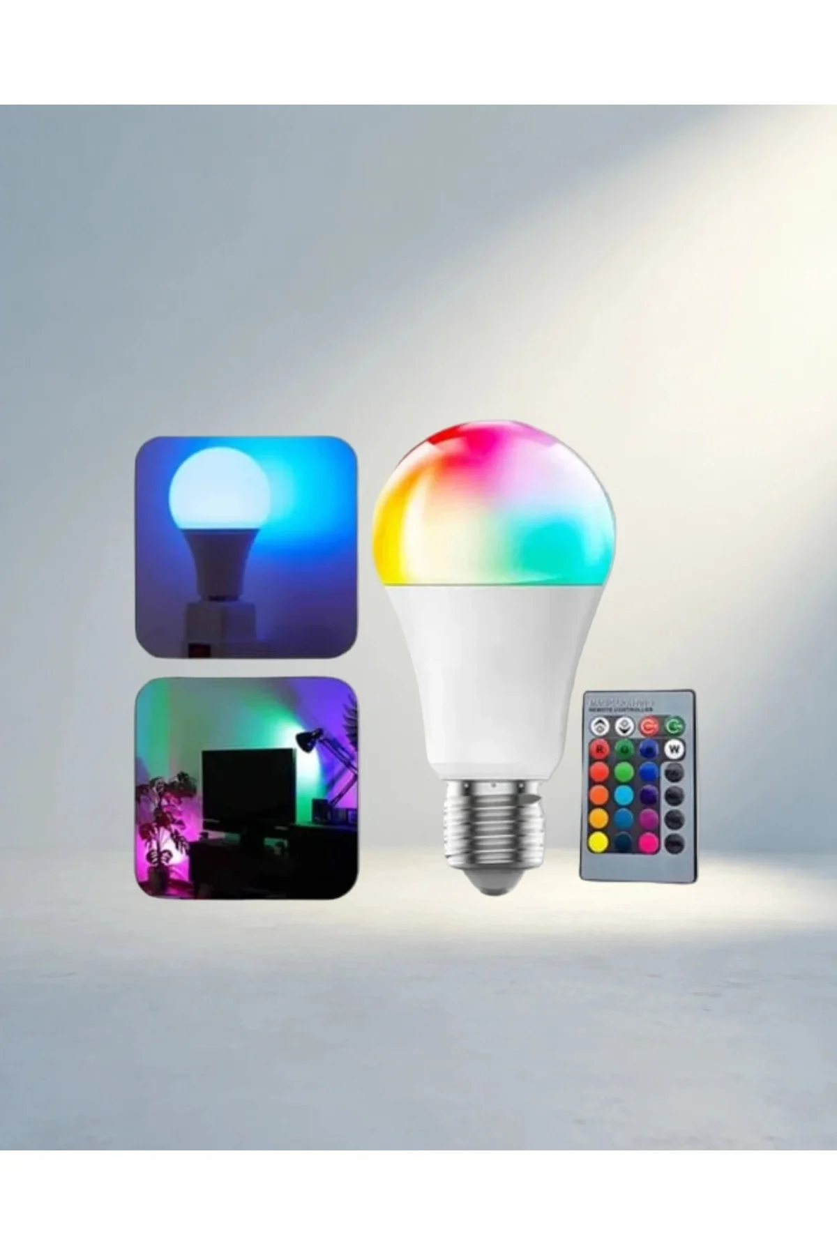 Uzaktan Kumandalı Rgb Led Ampul 16 Renk E27 Duy Uzaktan Kumandalı Rgb Led Ampul 16 Renk E27 Duy