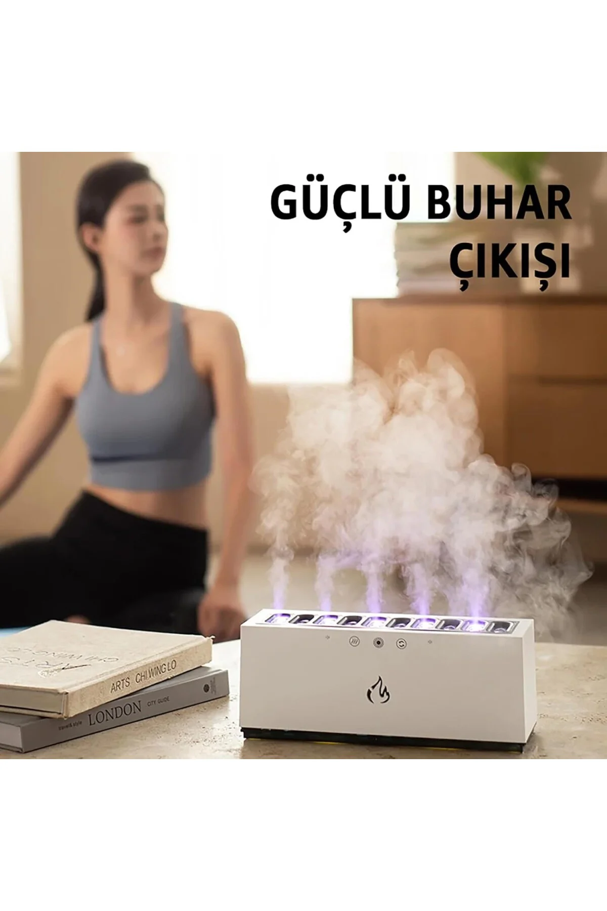 Uzaktan Kumandalı RGB Işıklı Hava Nemlendirici | Ses Sensörlü Eko