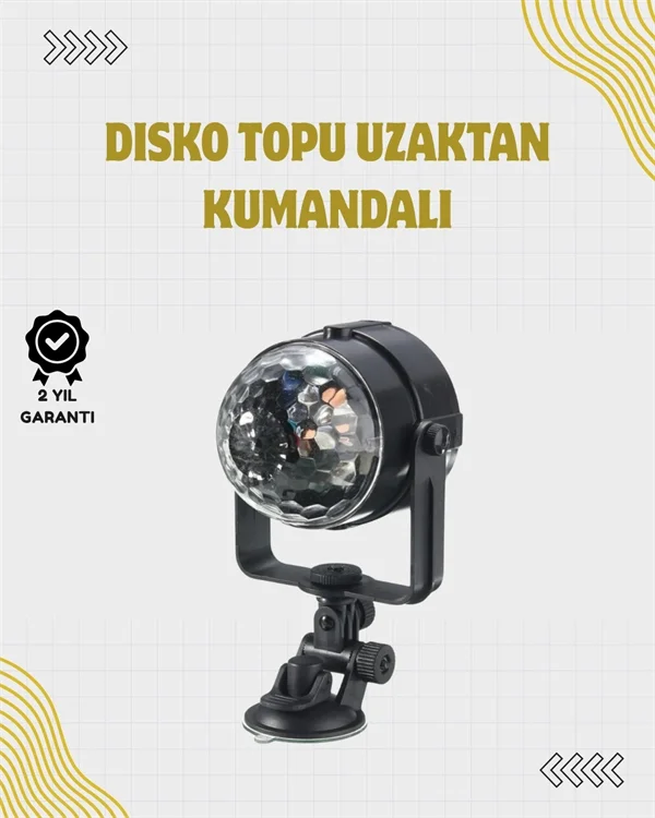 Uzaktan Kumandalı, Ses Kontrollü LED Disko Işığı - Parti ve Kulüpler İçin Fiyatı, Yorumları ve Özellikleri