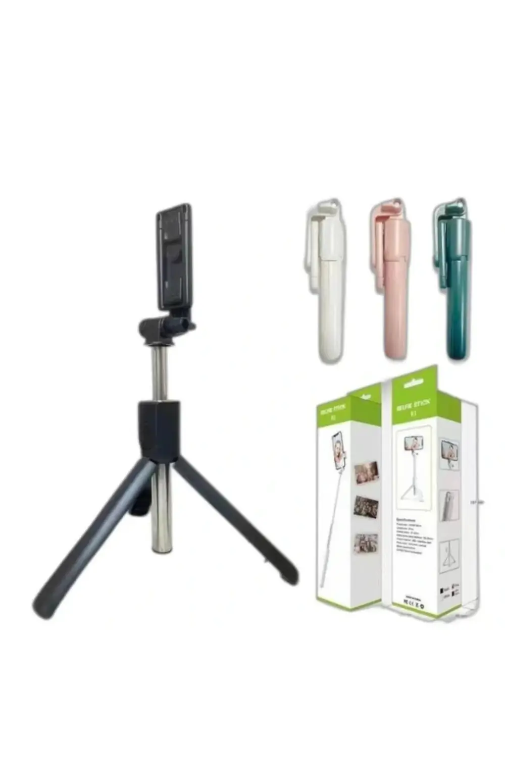 Uzaktan Kumandalı Tripod Özellikli Selfie Çubuğu