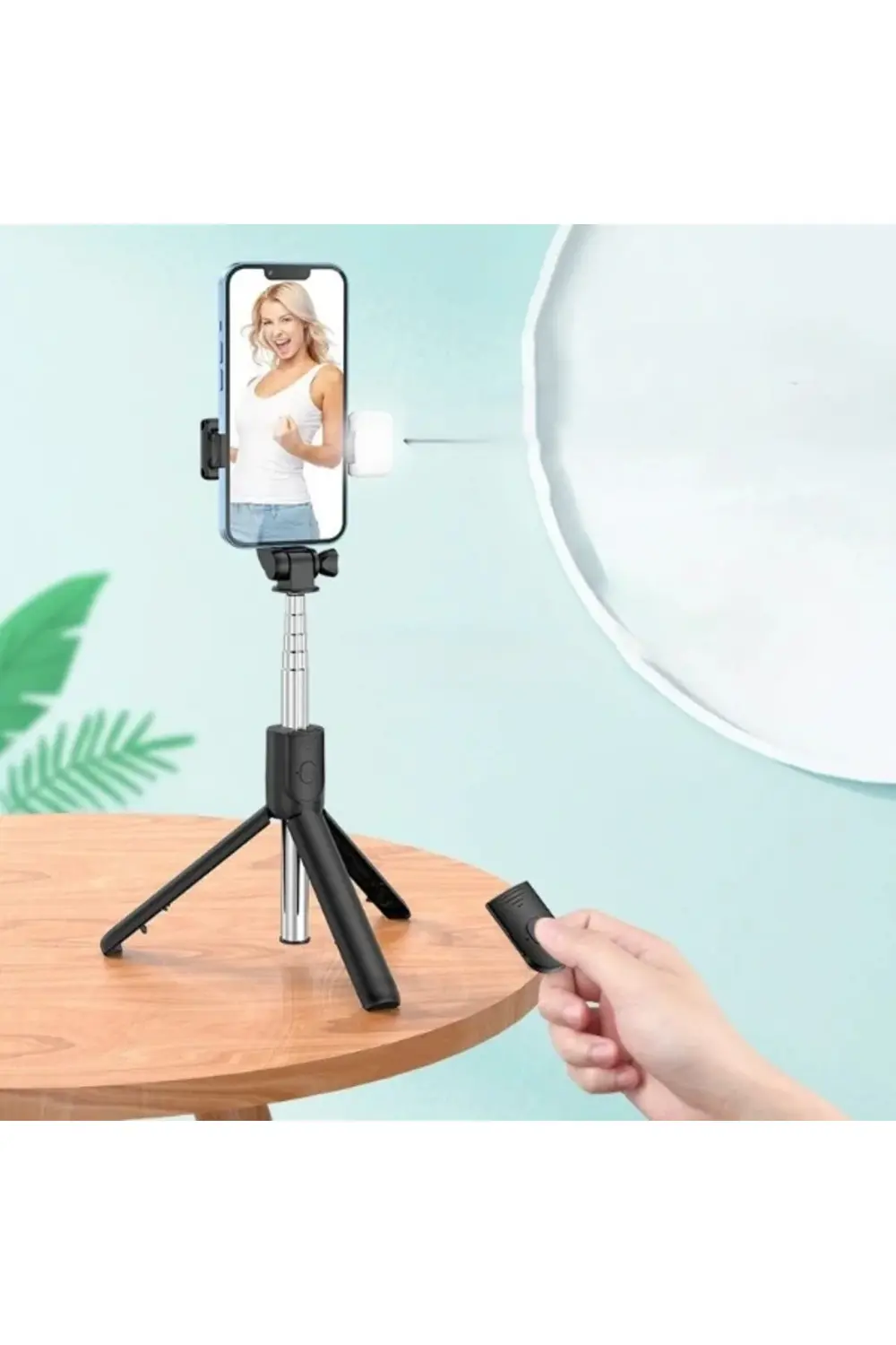Uzaktan Kumandalı Tripod Özellikli Selfie Çubuğu