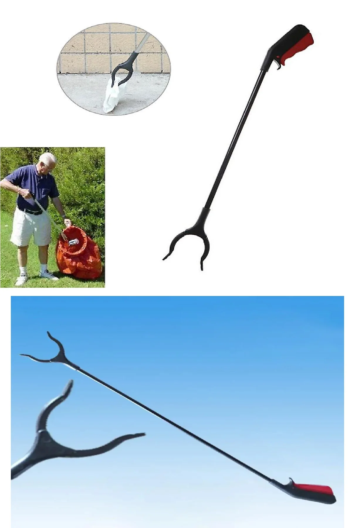 Uzanma Aparatı -  Toplama Aparatı - Akvaryum Maşası (70 cm)