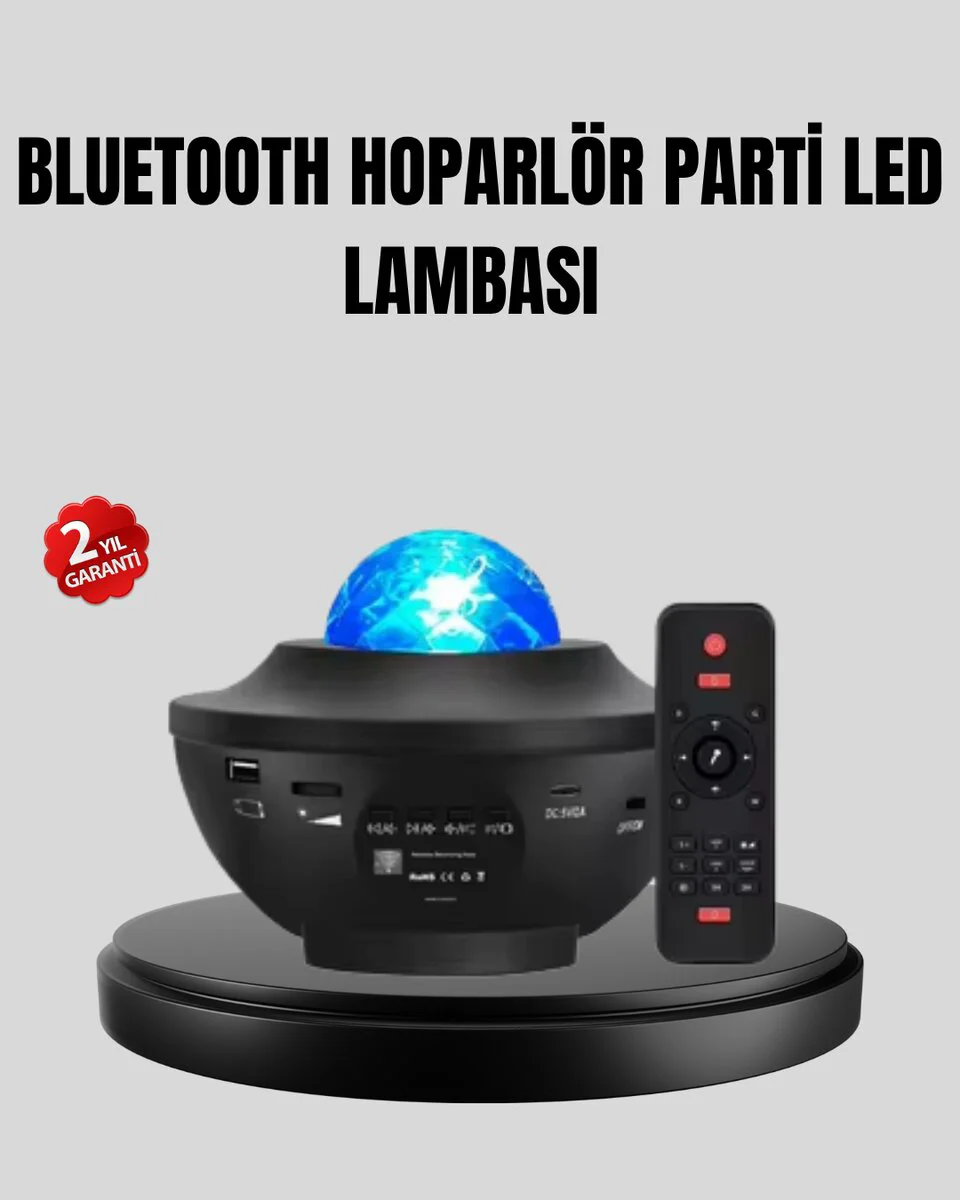Uzay Atmosferi: Galaxy Efektli Ayarlanabilir Yıldızlı Projektör
