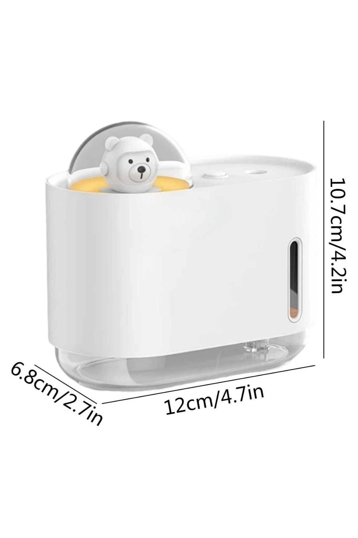 Uzay Ayısı 300 ML USB Hava Nemlendirici – LED Işıklı Masaüstü Buhar Makinesi, Yatak Odası & Çocuk Od Uzay Ayısı 300 ML USB Hava Nemlendirici – LED Işıklı Masaüstü Buhar Makinesi, Yatak Odası & Çocuk Od - Görsel 4