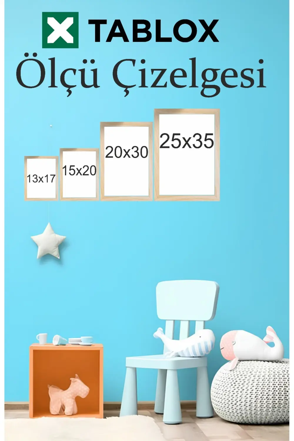 Uzay Temalı 3’lü Çerçeve Görünümlü Modern MDF Tablo Seti –Bebek v