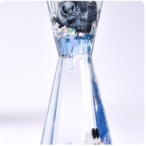 Just Cheap Store Uzay Temali Dökülen Yağ Kum Saati