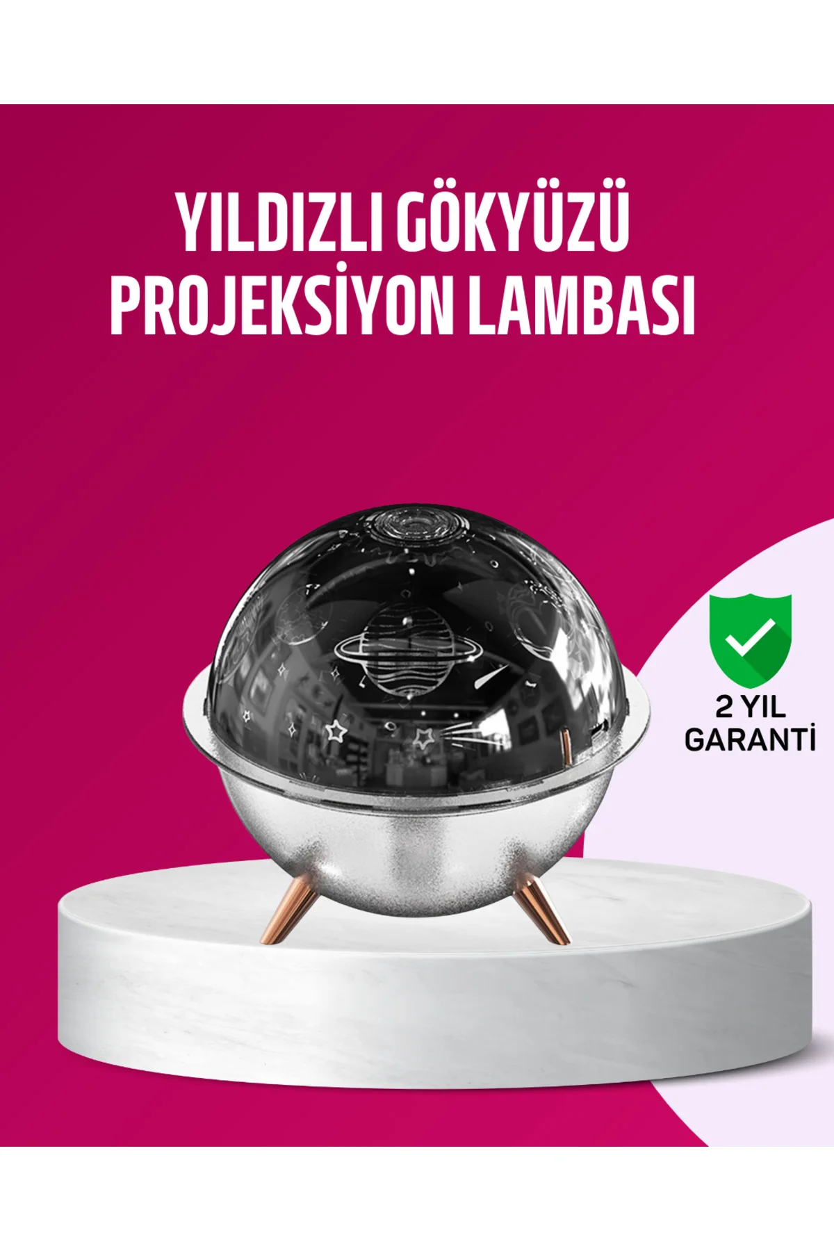 Uzay Temalı Projeksiyonlu Nemlendirici USB Güçlü Gece Lambası