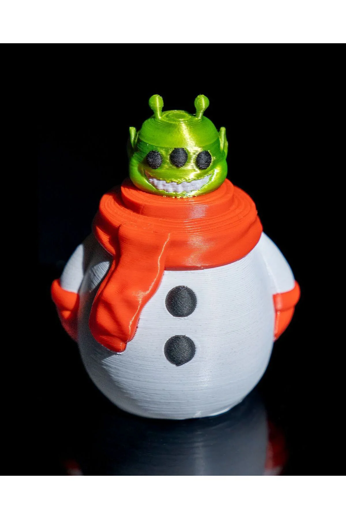 Uzaylı Kardan Adam Yılbaşı Süsü Kardan Adam Çam Ağacı Süsü 18CM
