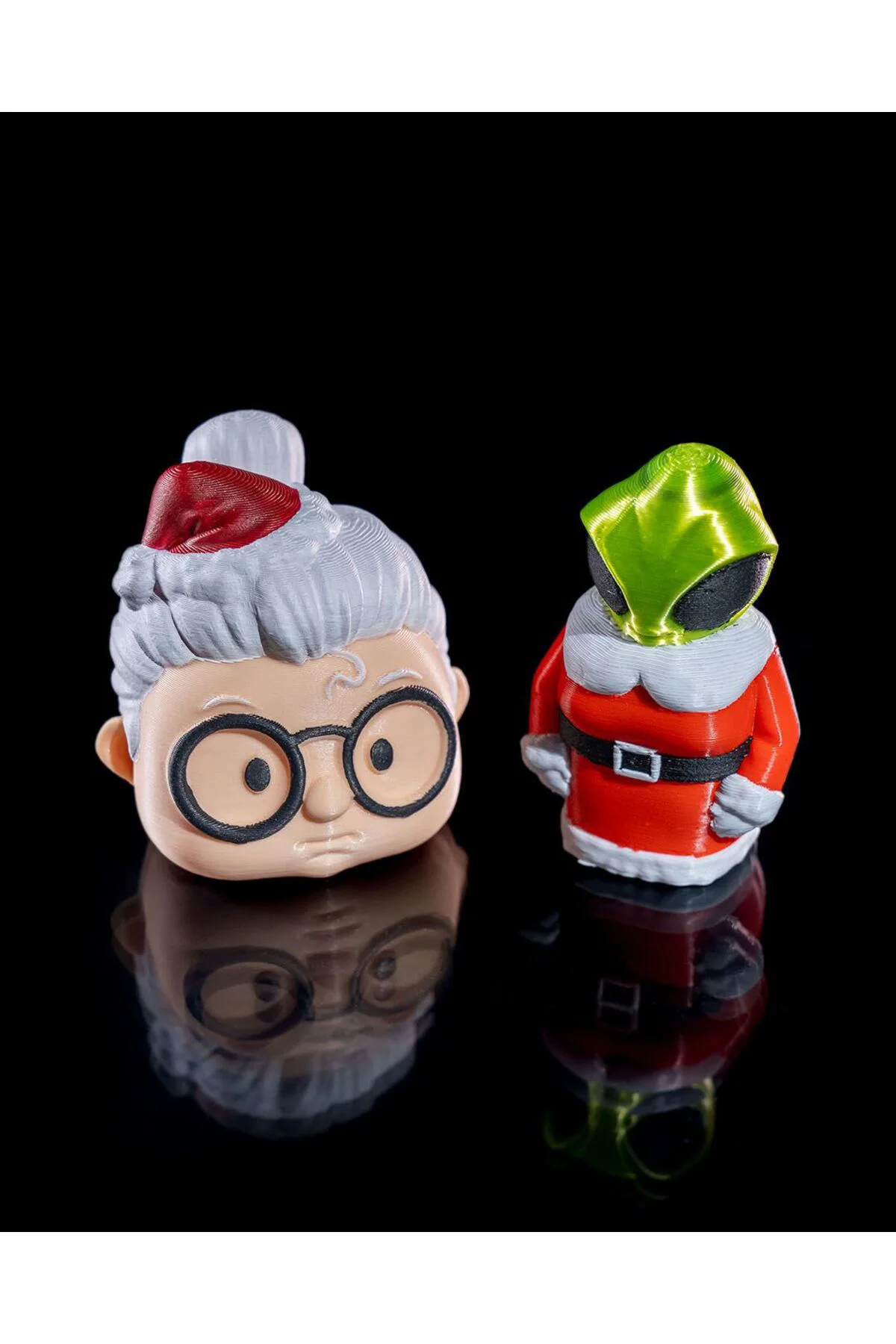 Uzaylı Noel Anne Yılbaşı Süsü Yılbaşı Noel Anne Çam Ağacı Süsü 18CM
